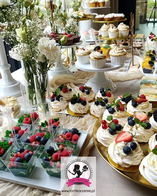 Aranżacja Słodkiego Stołu Pastelowa