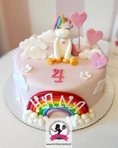 Magiczny Jednorożec Pastelowy ze Złotym Rogiem