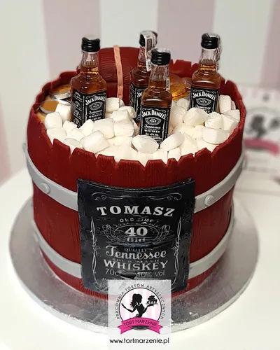 Tort 3D Beczka Whisky