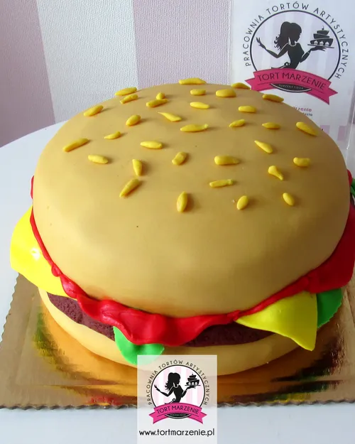 Soczysty Hamburger 3D ze Słodkich Składników