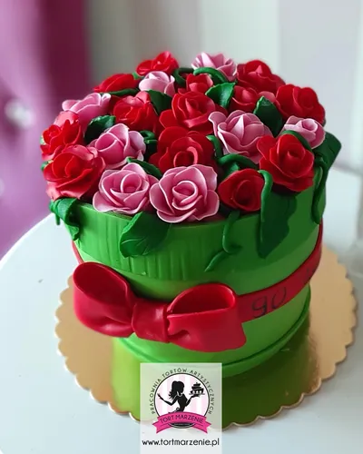 Artystyczny Tort 3D Kwiaty